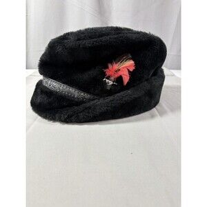 United Hatters Cap Vintage Fur Style Mustang Medallion Size Large Hat